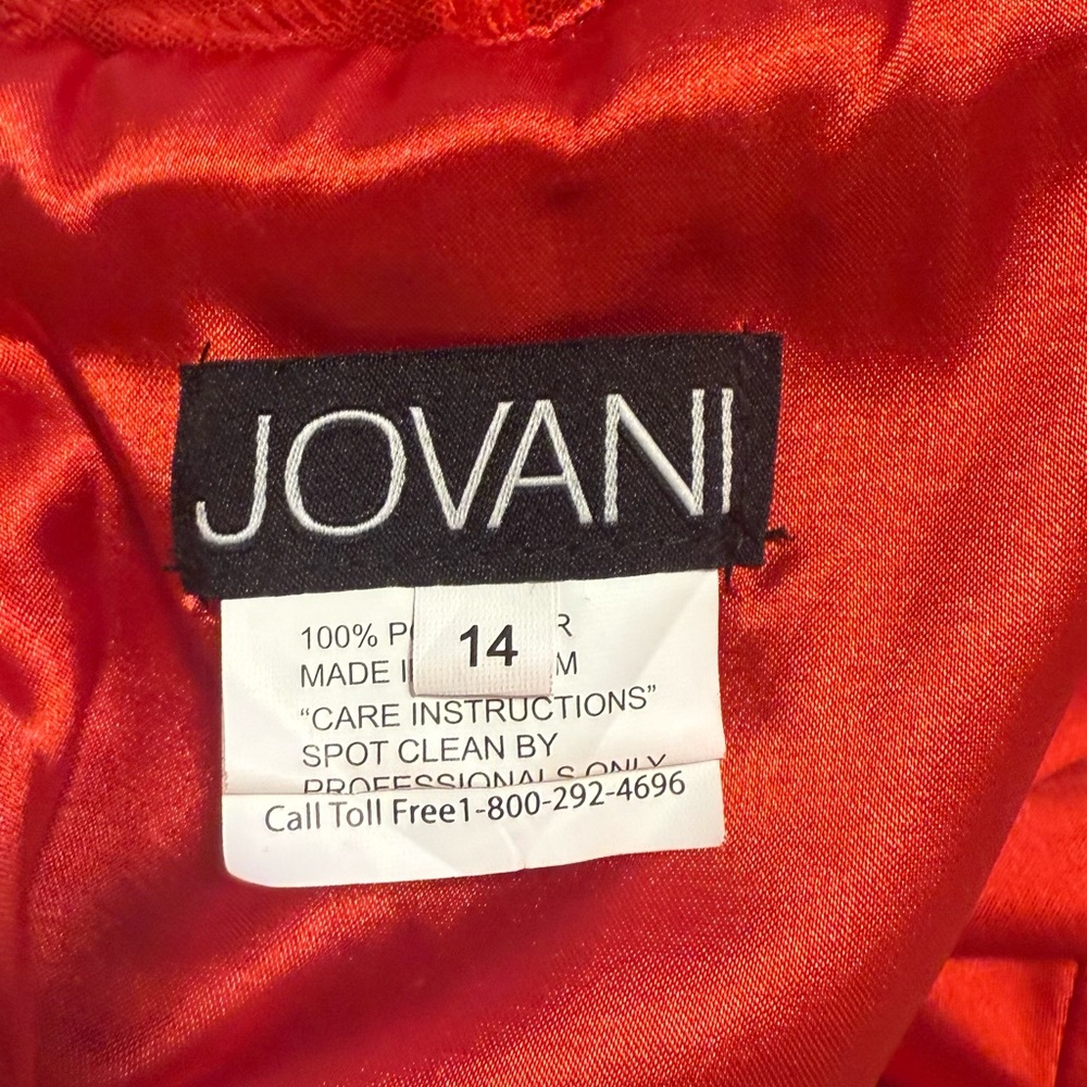 Jovani Red Beaded Homecoming Dress - Picture 2 of 4